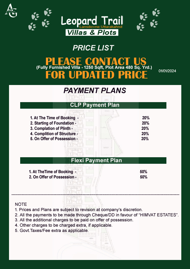 Leopard Trail Payment Plan